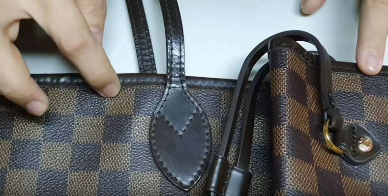 Fake vs Real LV * How to spot a fake Louis Vuitton Neverfull bag