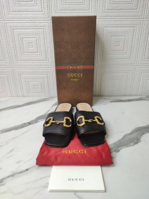 Gucci Nappa Horsebit Flats Shoes