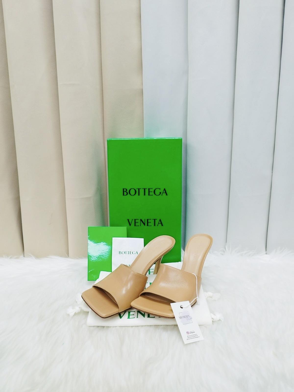 Bottega Veneta Beige Mules Size 38