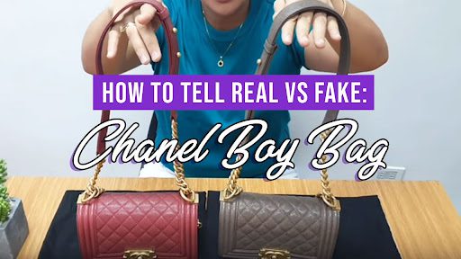 how to tell real vs fake chanel boy bag