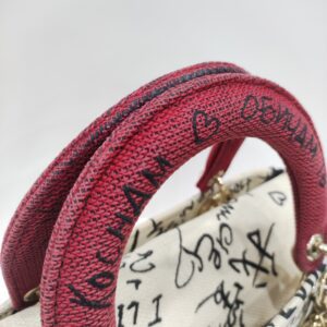 christian dior lady d lite graffiti amour medium canvas