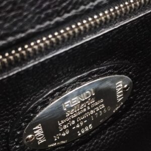 fendi peekaboo black selleria