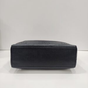 chanel black triple cc long chain shoulder bag ghw series 4