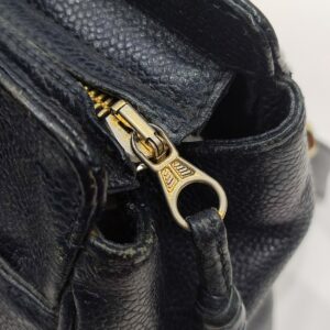 chanel black triple cc long chain shoulder bag ghw series 4