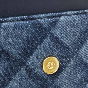 brand new kept unused chanel woc denim shw microchipped