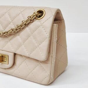 chanel re issue mini beige ghw