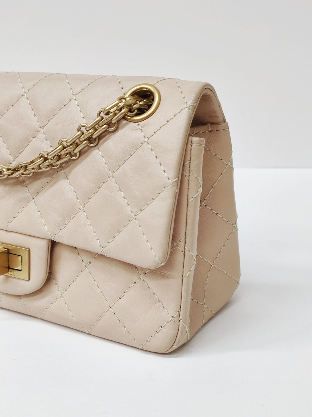 chanel re issue mini beige ghw chanel re issue mini beige ghw