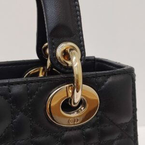 lady dior small black ghw