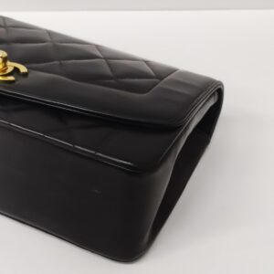chanel vintage diana black ghw series 2