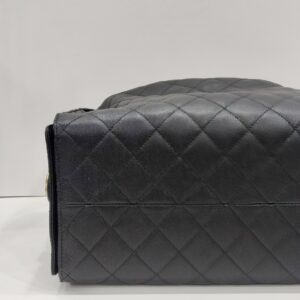 chanel c25 medium black caviar leather ghw