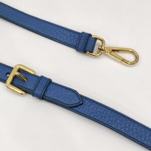 prada vitello diano leather blue tote bag