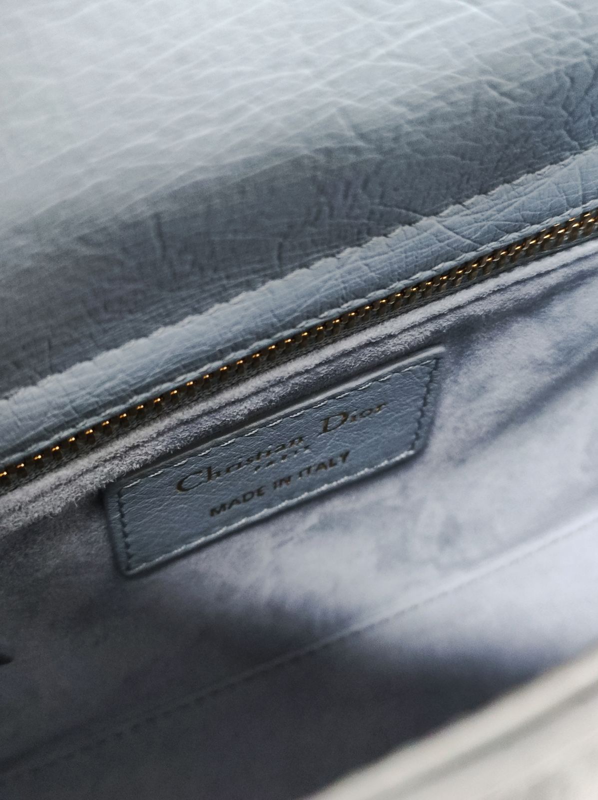 dior mini lady dior ostrich blue lghw dior mini lady dior ostrich blue lghw