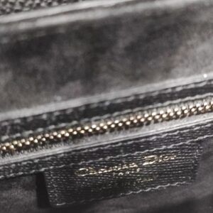 christian dior saddle black medium ghw