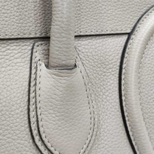 celine micro luggage beige tote bag