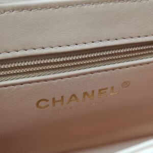 chanel nano kelly beige ghw calfskin microchipped