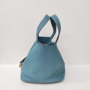 hermes picotin 22 blue jean ghw stamp b