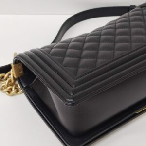 chanel leboy old medium caviar black ghw microchipped