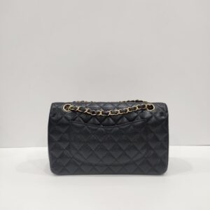 chanel double flap medium caviar leather ghw series 31