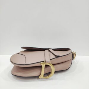 christian dior saddle medium rose pink ghw