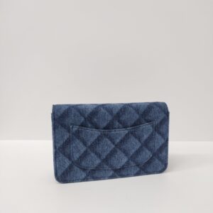 brand new kept unused chanel woc denim shw microchipped