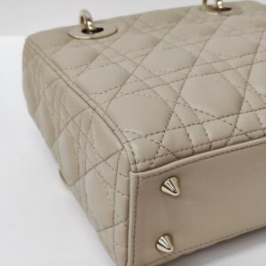 lady dior abc small light beige ghw