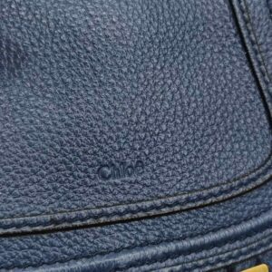 chloe marcie deep blue mini crossbody bag