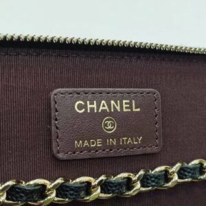 chanel black vanity long box caviar leather ghw series 31