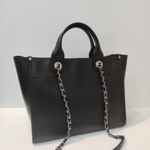 chanel small deauville caviar black shw series 25