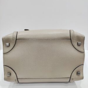 celine micro luggage beige tote bag
