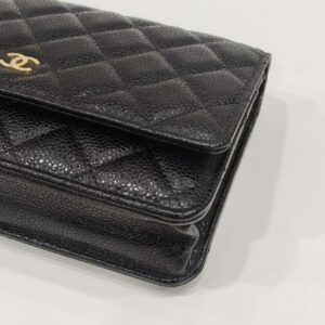 chanel woc black caviar leather ghw