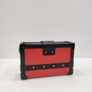 lv petite malle red epi leather ghw