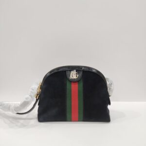 gucci dome black suede