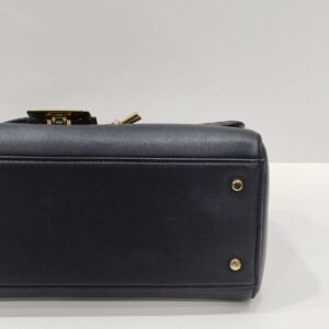 bottega veneta navy blue cassette intrecciato puddle shoulder bag