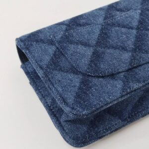 brand new kept unused chanel woc denim shw microchipped