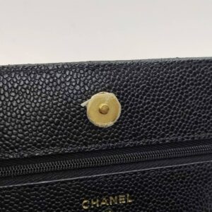 chanel woc black caviar leather ghw