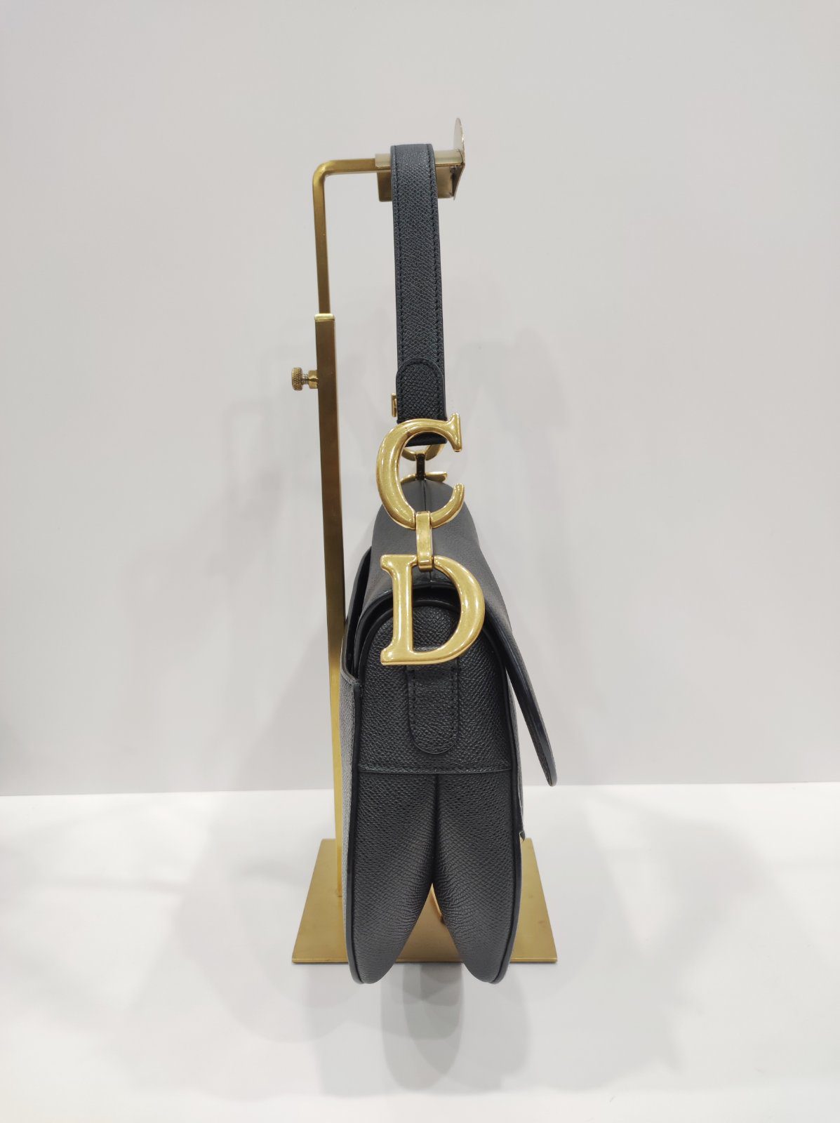 christian dior saddle black medium ghw christian dior saddle black medium ghw