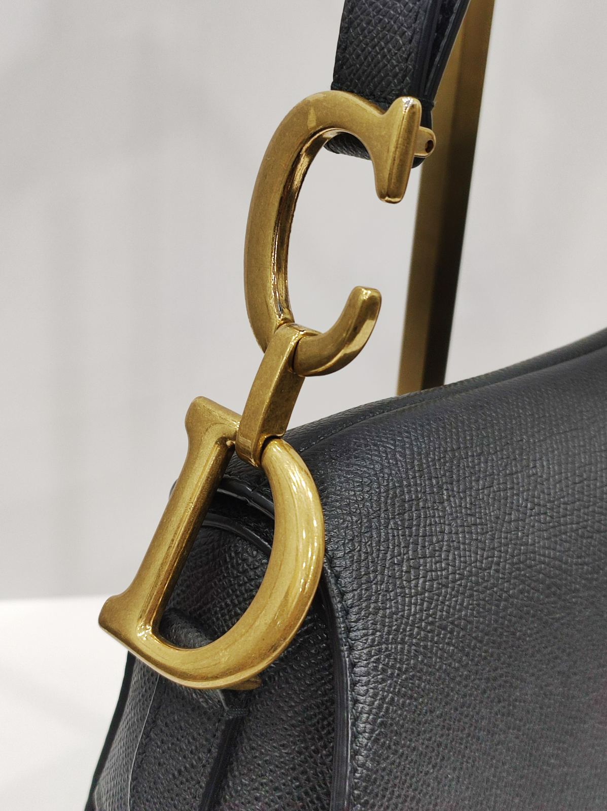 christian dior saddle black medium ghw christian dior saddle black medium ghw