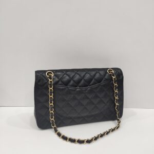 chanel double flap medium caviar leather ghw series 31