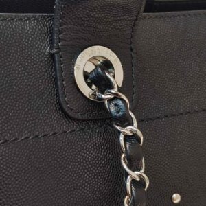 chanel small deauville caviar black shw series 25