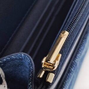 brand new kept unused chanel woc denim shw microchipped