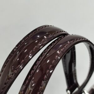 lv brea mm burgundy epi leather two way bag