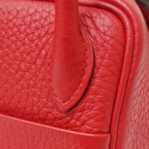 kept unused hermes mini lindy red stamp d