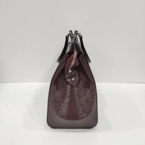 lv brea mm burgundy epi leather two way bag