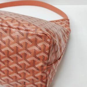 goyard boheme hobo bag pearl coral goyardine canvas