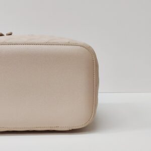 chanel vanity case light beige caviar ghw series 31