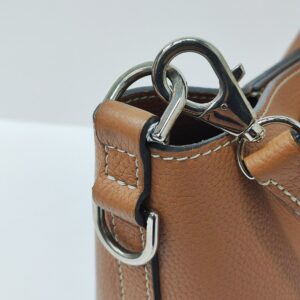 moynat baluchon bb bucket bag brown shw
