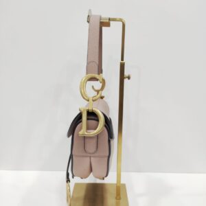 christian dior saddle medium rose pink ghw