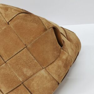 loewe suede woven basket bag tan ghw