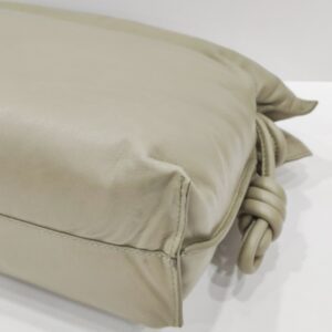 loewe flamenco drawstring puffer olive green