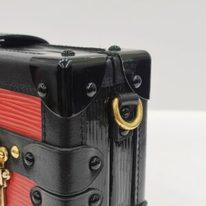 lv petite malle red epi leather ghw